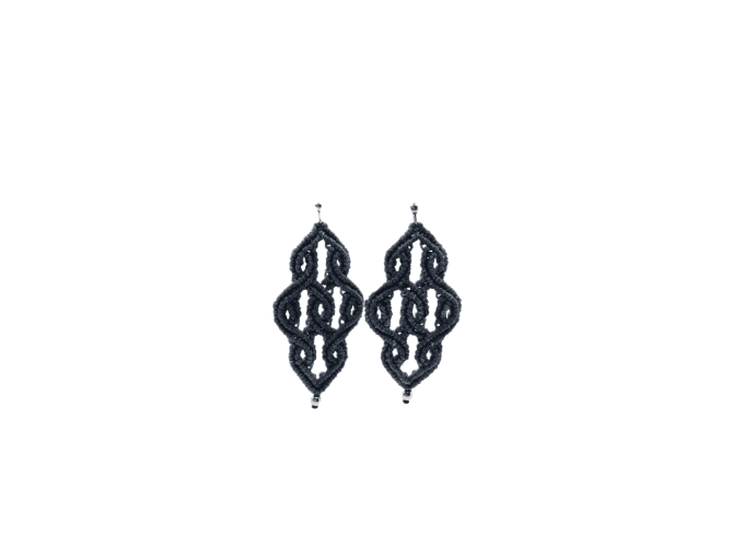 Boucles d’Oreilles "Glyphes Entrelacés" – Symbole et Harmonie Tissée