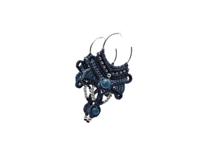 Boucles d'Oreilles en Apatite et Acier Inoxydable – Éclat Azur et Élégance Durable