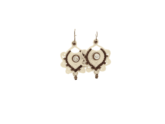 Boucles d'Oreilles "Œil de Sainte Lucie et Laiton" – Porte-Bonheur Élégant et Raffiné