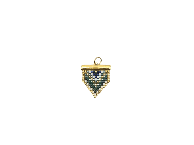 Pendentif Chevron – Élégance et Géométrie