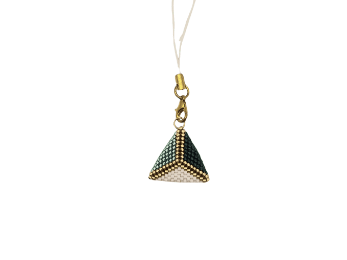 Bijou de Téléphone Triangle 3D – Élégance Géométrique et Personnalisation