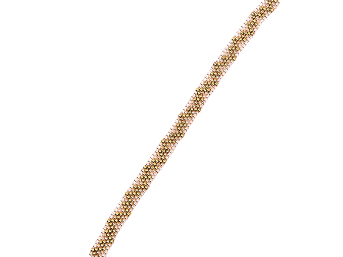 Bracelet Zigzag – Éclat Or & Rose