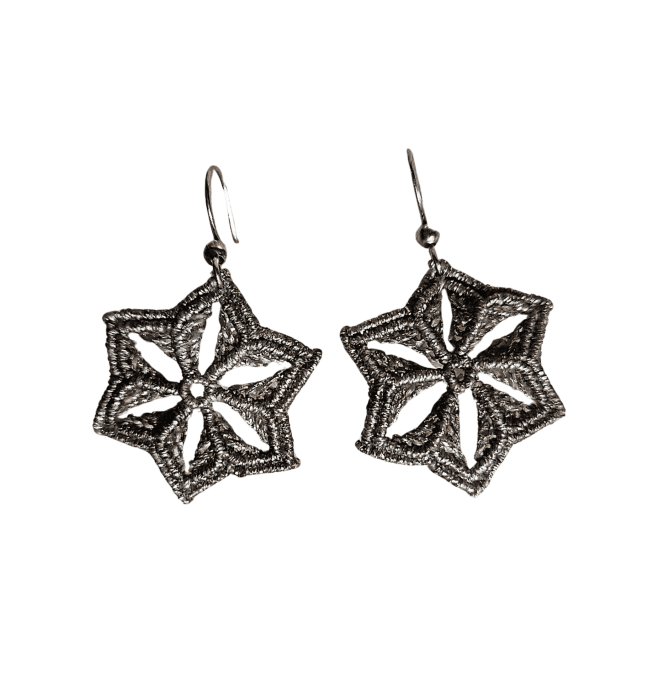 Boucles d’Oreilles "Lumière d’Argent" – Éclat Givré et Magie Hivernale